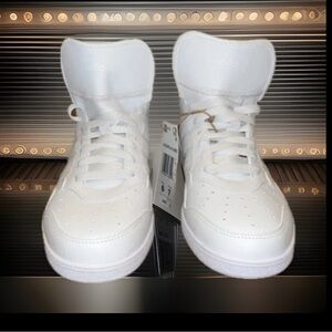 Adidas HOOPS 4.0 MID SHOES Women’s Cloud White Basketball High-Top Sneakers NIB